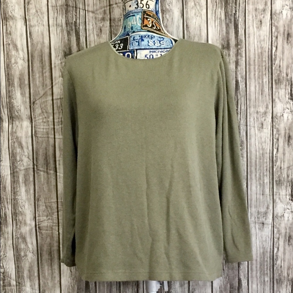 Annex Woman Olive Shirt - Long Sleeve